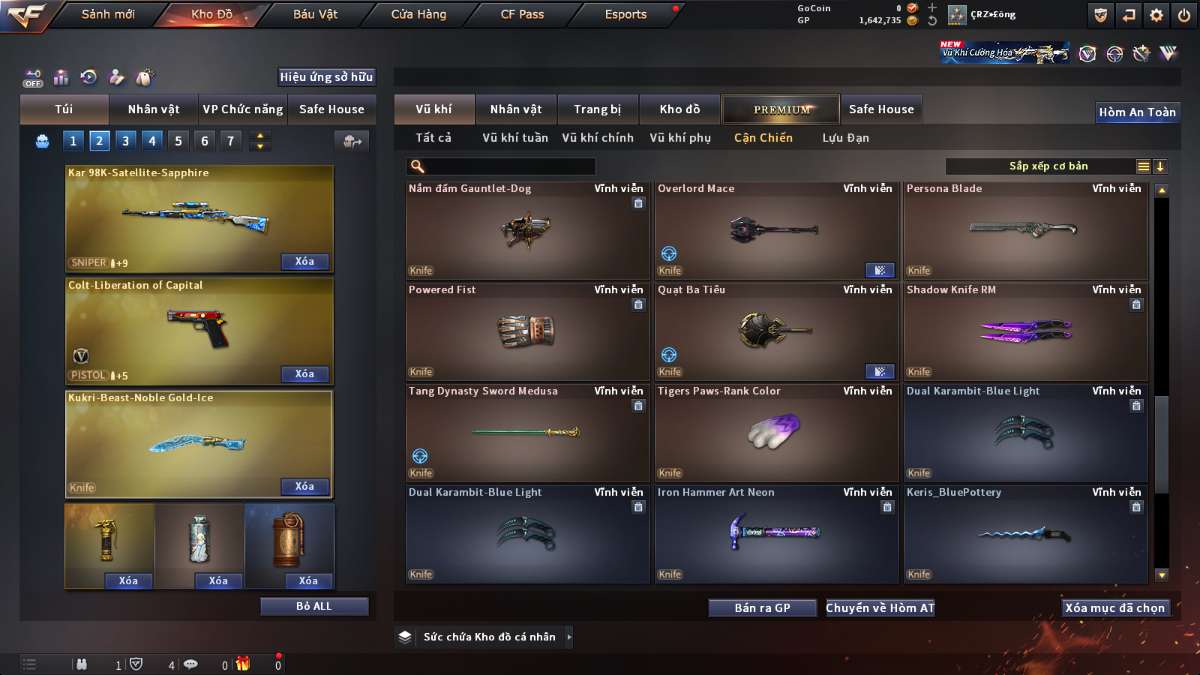 shop acc cf uy tin gia re
